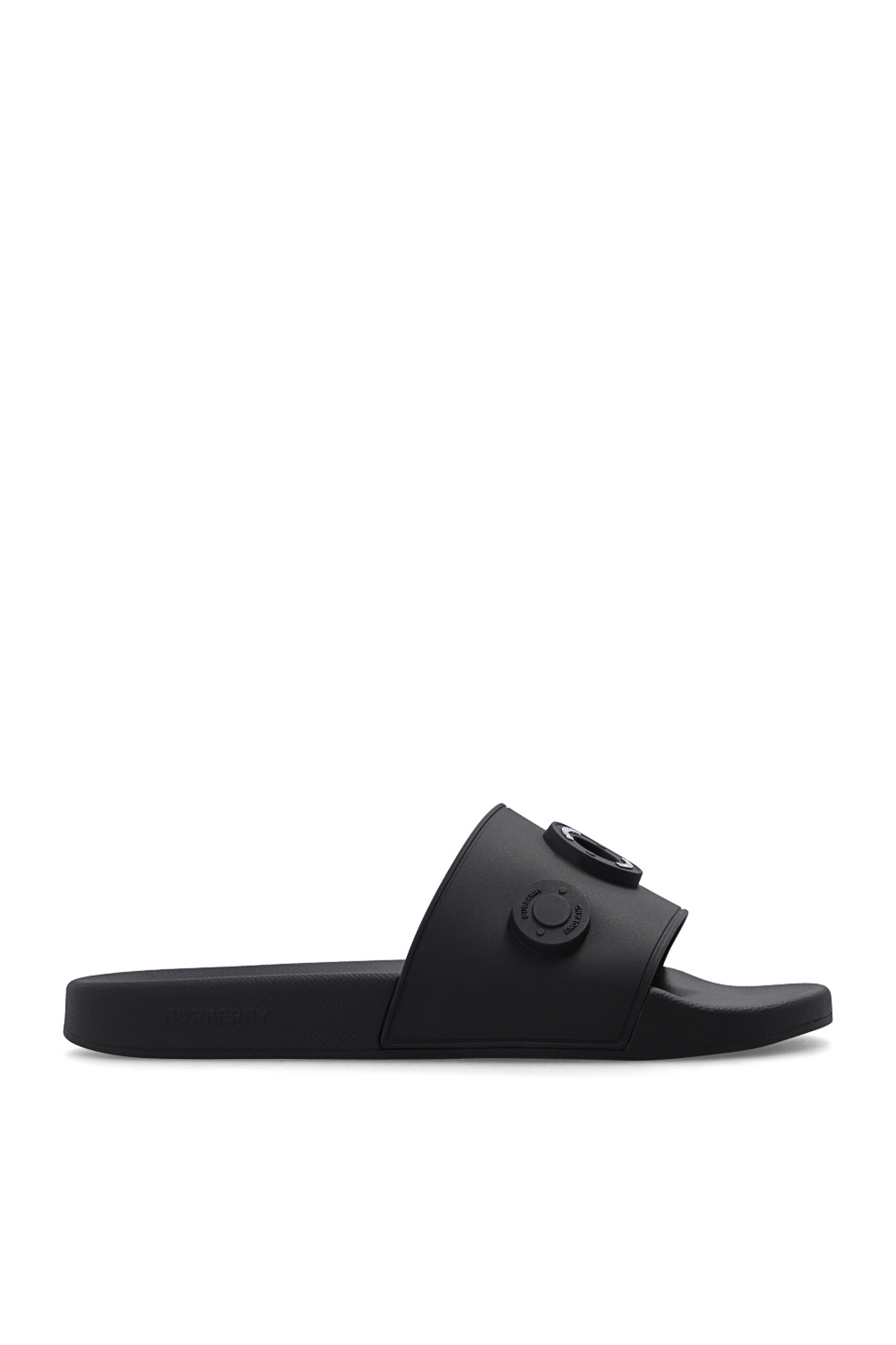 Burberry discount black slides